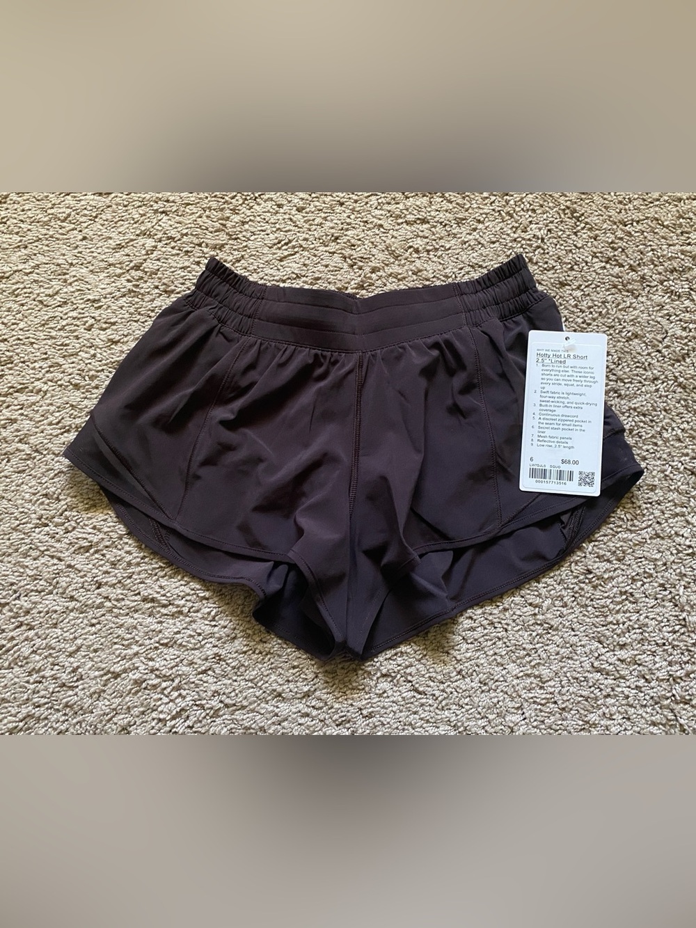 NWT Hotty Hot LR shorts 2.5” Lined
